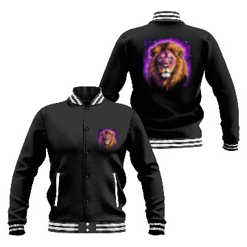 Discover Starry Night Baseball Jackets design of lion Rembrandt style