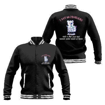 Discover I got 99 problems and a little sweet treat would s Baseball Jackets