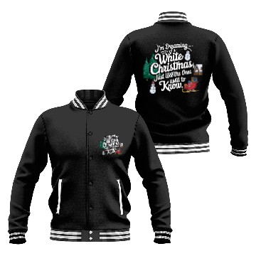 Discover I'm dreaming of a white christmas Baseball Jackets