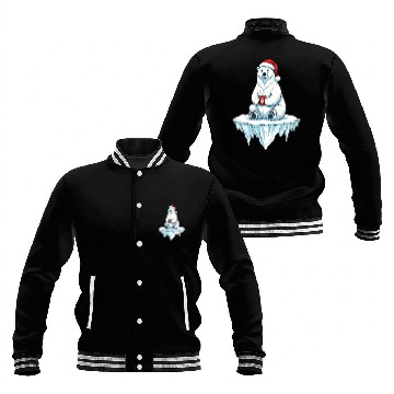Discover Cozy Polar Bear Christmas Baseball Jackets