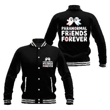 Discover Paranormal Comedy Funny Ghost Humor Lighthearted Baseball Jackets