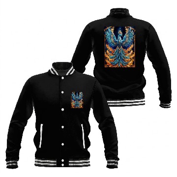 Discover Flying Blue Phoenix Baseball Jackets