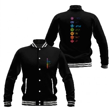 Discover Chakra Meditation Mandala Design Baseball Jackets