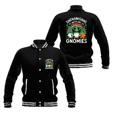 Discover St. Patrick's Day Shenanigans with Gnomes Baseball Jackets