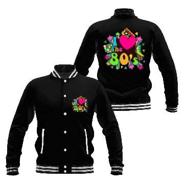 Discover Retro 80s Style design – Perfect for Nostalgia Fa Baseball Jackets