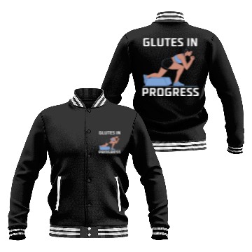 Discover Bulgarian Squat Exercise Fitness Workout Gym Baseball Jackets