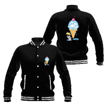 Discover Elephant Ice Cream Baseball Jackets