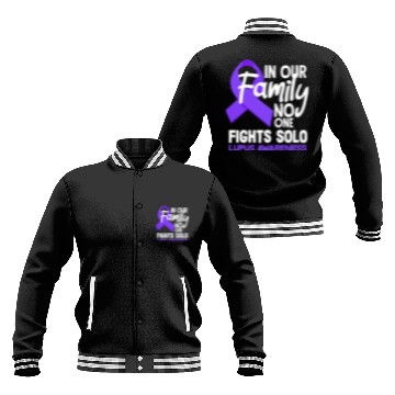 Discover In Our Family No One Fights Solo Lupus Awareness Baseball Jackets