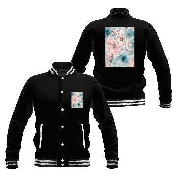 Discover Pastel Flowers, Flowers Baseball Jackets