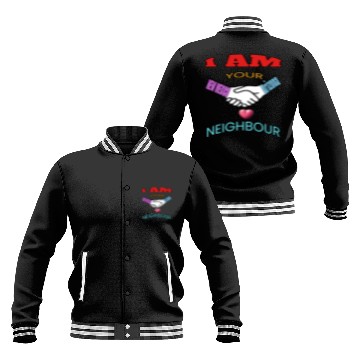 Discover I AM YOUR NEIGHOUR NEW MEXICO AND Arizonna Baseball Jackets