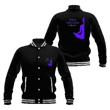 Discover Yoga and Inner Balance Baseball Jackets
