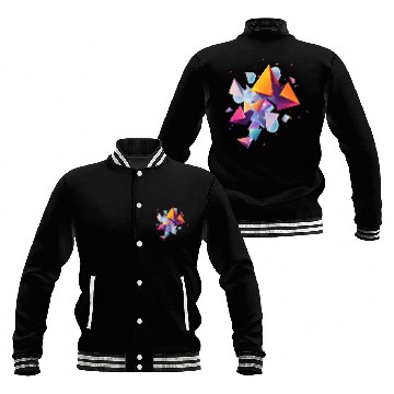 Discover Creative colorful shapes Baseball Jackets