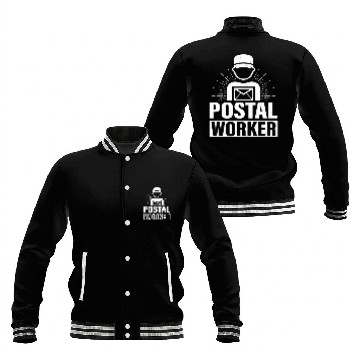 Discover Postal Worker Mail Carrier Mailman Baseball Jackets