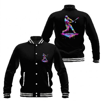 Discover Ice Cream Drip Baseball Bat Baseball Player Baseball Jackets