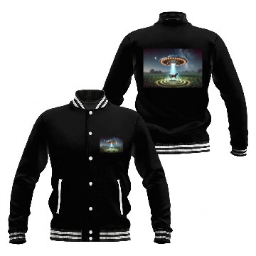 Discover Alien Cow Abduction Baseball Jackets