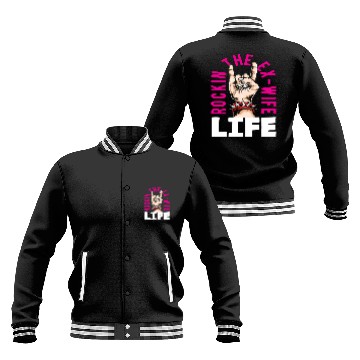 Discover Rockin The Ex-Wife Life Divorce Baseball Jackets