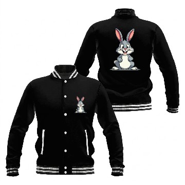 Discover Funny Easter Bunny Cute Bunny Easter Baseball Jackets