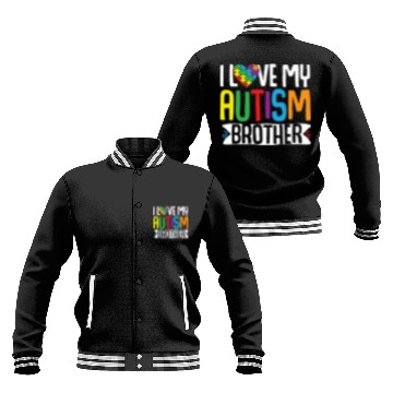 Discover Autism Awareness Gift Sister Brother Baseball Jackets
