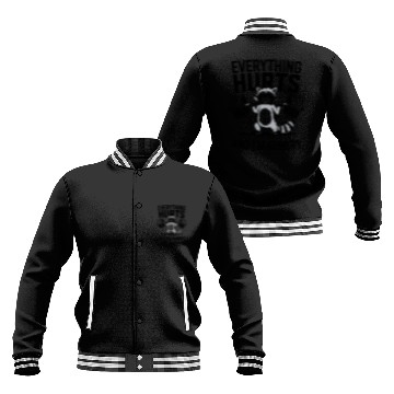 Discover Fitness Gym Sport Weightlifting Everything Hurts Baseball Jackets