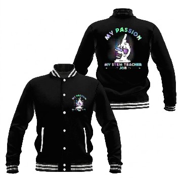 Discover STEM Teacher My Passion My STEM Computer Science Baseball Jackets