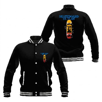 Discover Skateboard Outlaw Baseball Jackets