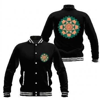 Discover Abstract Starburst Mandala Baseball Jackets