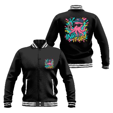 Discover Ink It Up – Cool Graffiti Octopus Street Art Desig Baseball Jackets