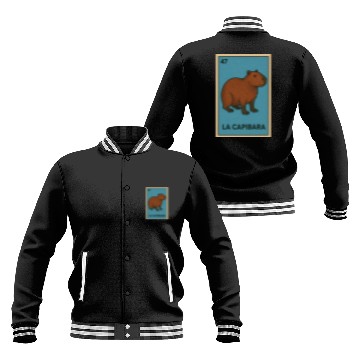 Discover LA CAPIBARA - THE CAPYBARA - LOTERÍA CARD Baseball Jackets