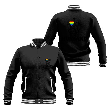 Discover Rainbow Heart I Love My Gay Ex-Husband LGBTQ+ Ally Baseball Jackets