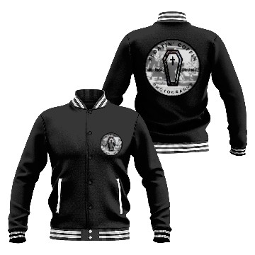 Discover BlacknWhite Coffin Homeless Street Famiy Give Back Baseball Jackets
