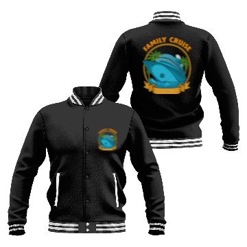 Discover Family Cruise Ship Palm Trees Rope Baseball Jackets