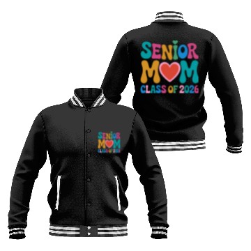 Discover Senior Mom Class of 2026 Celebration Design Baseball Jackets