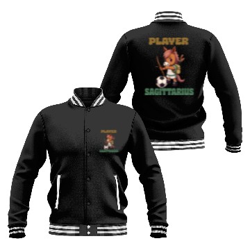 Discover Soccer Player Sagittarius Zodiac Sign Soccer Baseball Jackets