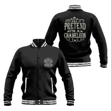 Discover Pretend im a Chameleon Lazy Halloween Costume Baseball Jackets