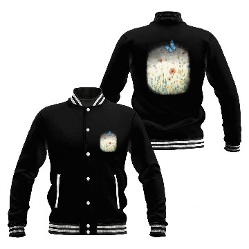 Discover Flowers and butterflies Baseball Jackets