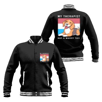 Discover Therapy Dog Lover Psychology Therapist Baseball Jackets