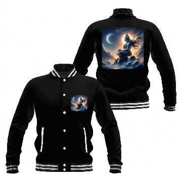 Discover Celestial Meditation Oracle Design Baseball Jackets