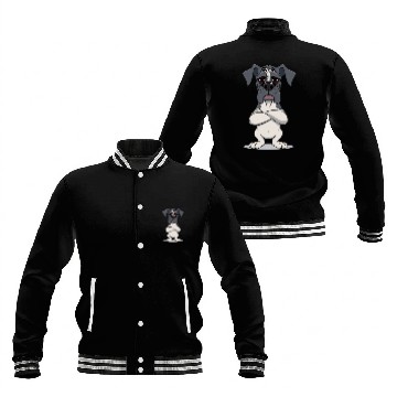 Discover Grumpy great dane cartoon animal illustration Baseball Jackets