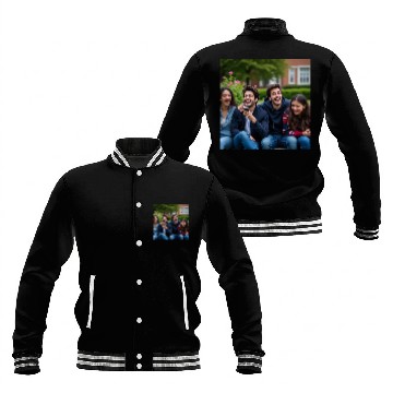 Discover Joyful Group Friendship Illustration Baseball Jackets