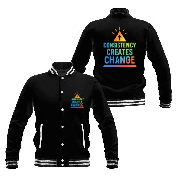 Discover Inspirational Growth Triangle Design Baseball Jackets