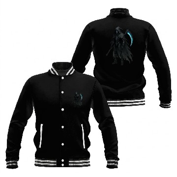 Discover Midnight Warden  Robot  Futuristic Cloak Design Baseball Jackets