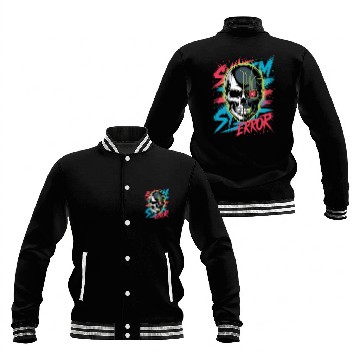 Discover Cyber Skull Horror Graphic Baseball Jackets Design