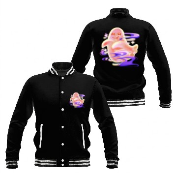 Discover Playful Glowing Ghost  Baseball Jackets