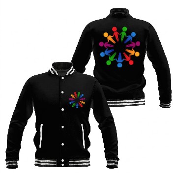 Discover Multicultural Cooperation Circle Baseball Jackets