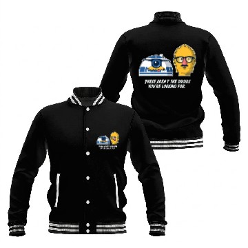 Discover Funny Star Wars droids comic Baseball Jackets