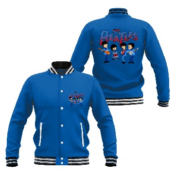 Discover THE BEATLES SATURDAY MORNING CARTOON Baseball Jackets version 3