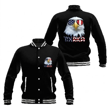 Discover American Eagle 4th July US Merica Election Gift Baseball Jackets