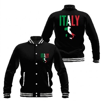 Discover Italian Gift - Italy Map Country Baseball Jackets