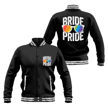Discover Bride Pride Bachelorette Party Baseball Jackets LGBT Pride Lesbian