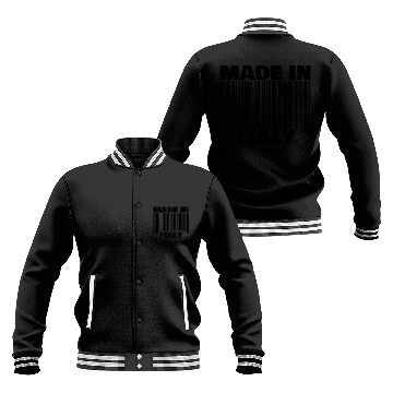 Discover Italian Italy Italia Pride gift barcode made in Baseball Jackets